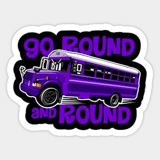 go round and round Sticker